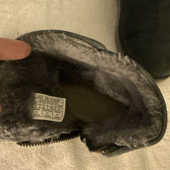 UGG Abree Women Mini Ankle Gray Suede Boots, Size 8 US - Picture 6 of 9